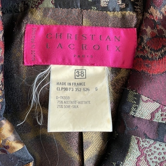 Christian Lacroix Vintage Jacket Size 38 - Picture 3 of 10